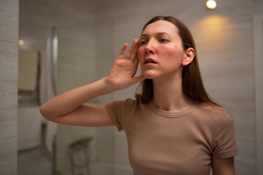 Facial redness immediately after the treatment – a temporary side effect