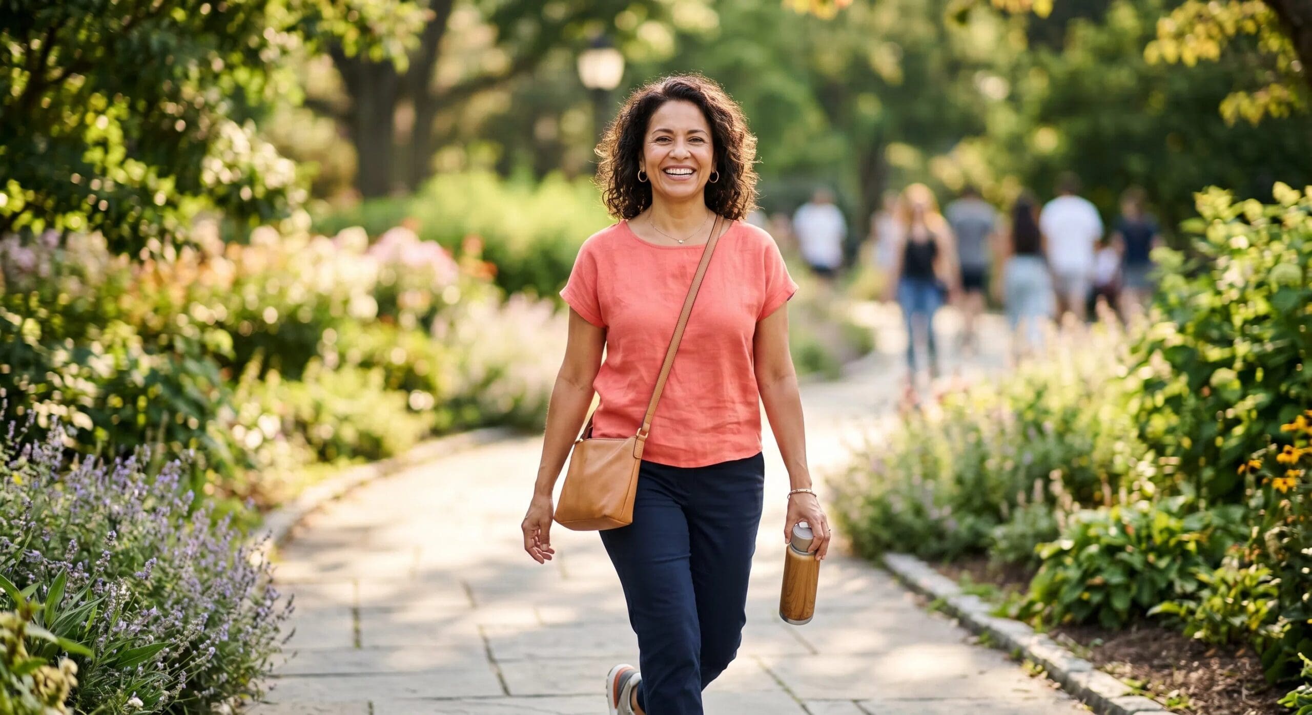 Confident woman enjoying a healthy lifestyle in Pasadena after starting her GLP-1 weight loss treatment