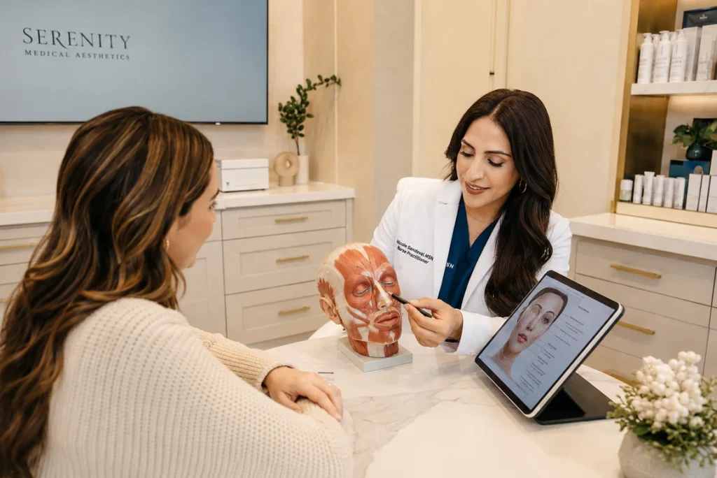 Assessment of facial anatomy before Botox or dermal filler treatment