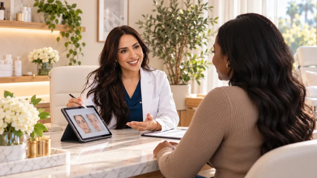 Personalized aesthetic consultation for care after the treatment at Serenity Medical Aesthetics in Pasadena